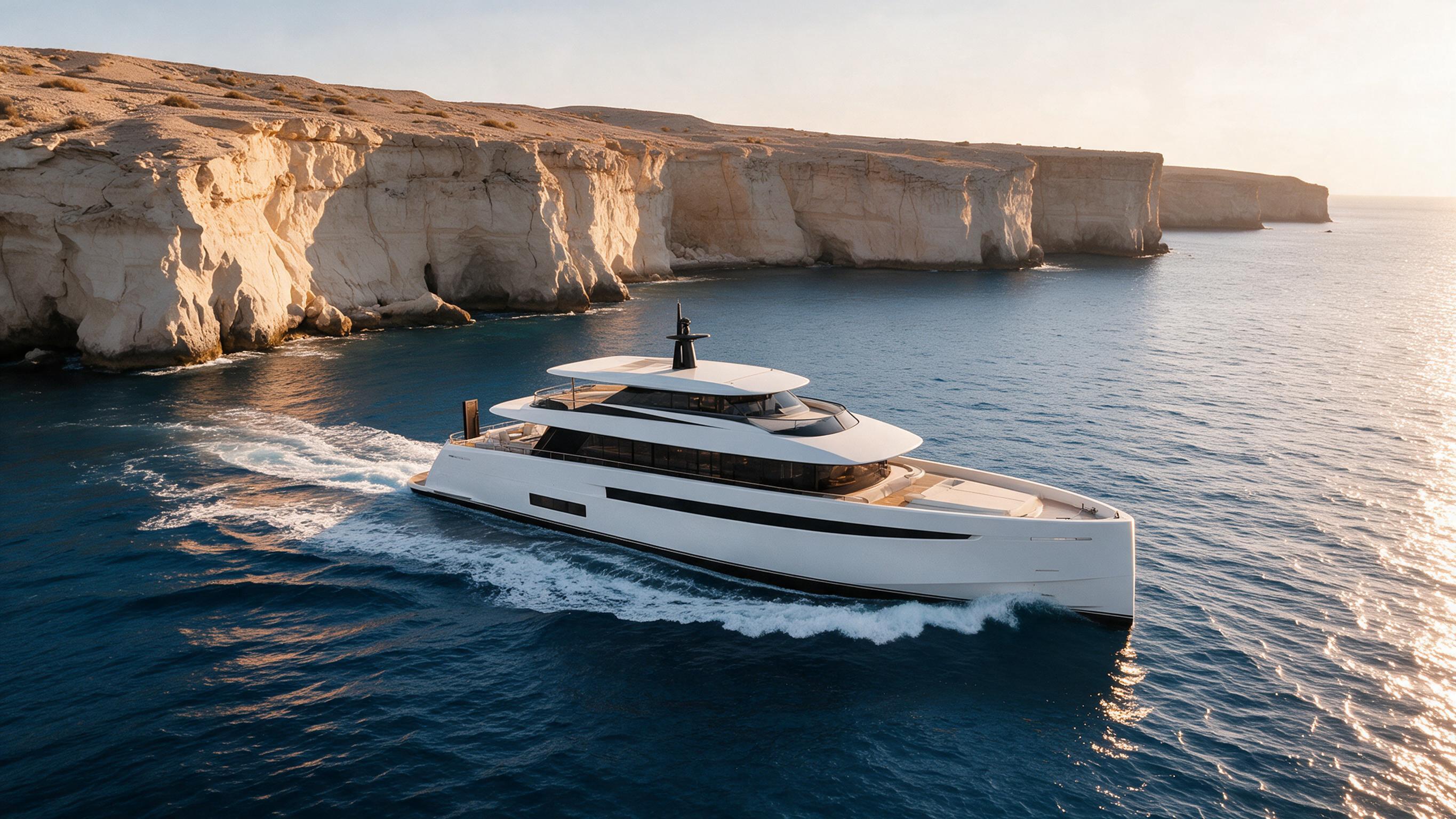 Aurora 42m from drawings along desert cliffs